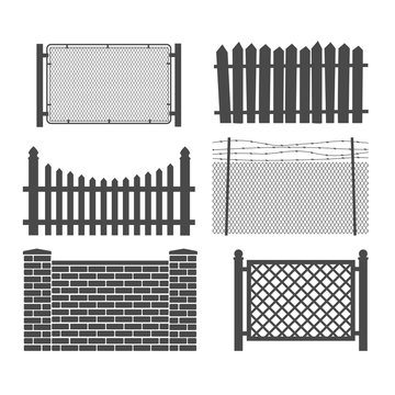 Part of a fence, set on a white background.