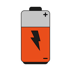 battery illustration cartoon icon vector design graphic
