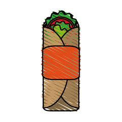 tacos food doodle illustration icon vector design graphic