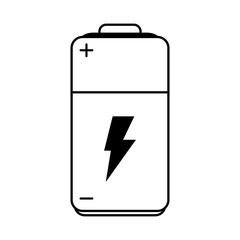 battery illustration cartoon icon vector design graphic