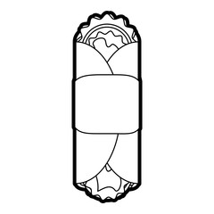 tacos food silhouette illustration icon vector design graphic