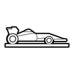 race car silhouette illustration icon vector design graphic