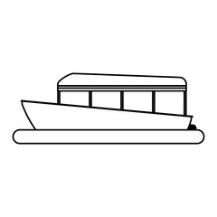 boat tourist illustration icon vector design graphic