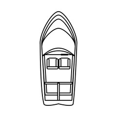 boat tourist illustration icon vector design graphic