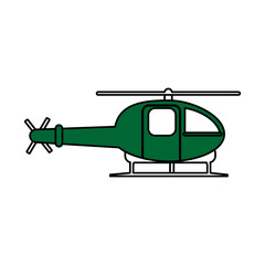 helicopter flat illustration icon vector design graphic