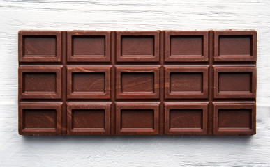 Chocolate bar, closeup