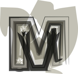 Abstract Letter M
