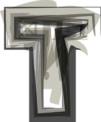 Abstract Letter T