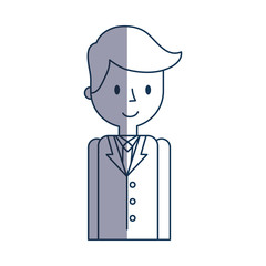 businessman avatar character icon vector illustration design