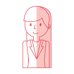 businesswoman avatar character icon vector illustration design