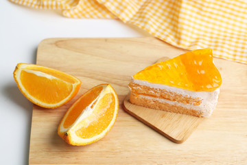 Naklejka na ściany i meble Orange cake,Mandarin orange cake