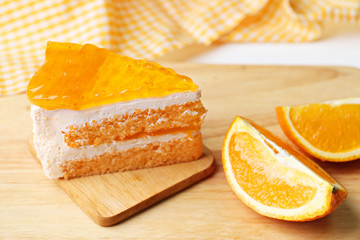 Obraz na płótnie Canvas Orange cake,Mandarin orange cake