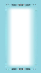 vector image, decorative ornamental frame