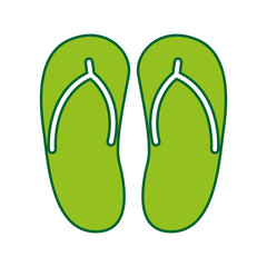 flip flops isolated icon vector illustration design