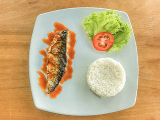 Saba fish Teriyaki sauce