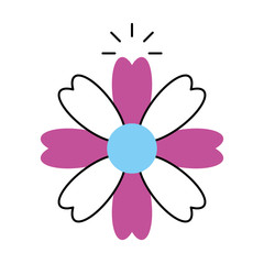 natural flower spa icon vector illustration design