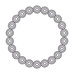 circular lace mandala style vector illustration design
