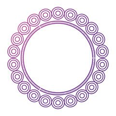 circular lace mandala style vector illustration design