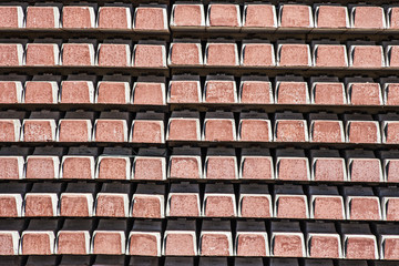 Railway Ties in piles for the construction of a new track in Australia