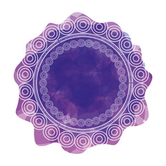circular lace mandala style vector illustration design
