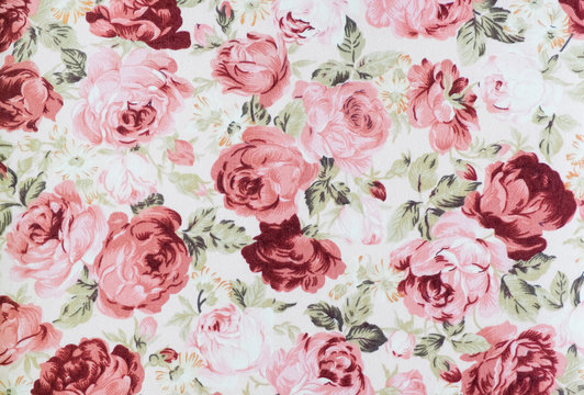 Vintage floral fabric