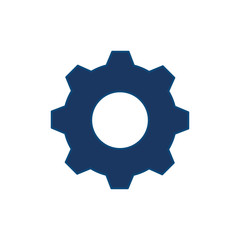gear wheel icon over white background vector illustration