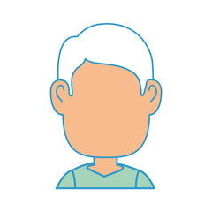 avatar man icon over white background colorful design vector illustration