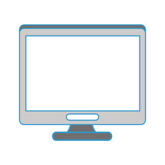 computer icon over white background colorful design vector illustration