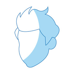 head default man male character image vector illustration