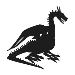 dragon mythical creature fantasy beast animal vector illustration