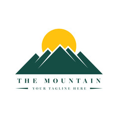 Obraz premium Wektor logo góry