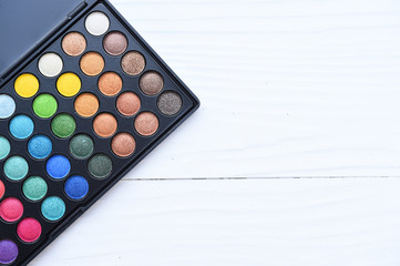 collection of make up and cosmetic beauty products arranged