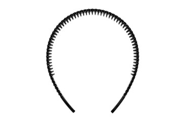 Black hadband isolated on white background