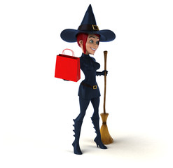 Sexy witch - 3D Illustration