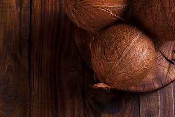 Coconuts on the table