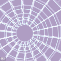 Geometric polygonal structure with lines mesh. Digital technology art. 3D Vector illustration.