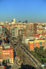 Fototapeta na wymiar Madrid from above