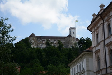 Fototapeta na wymiar Château de Ljubjana