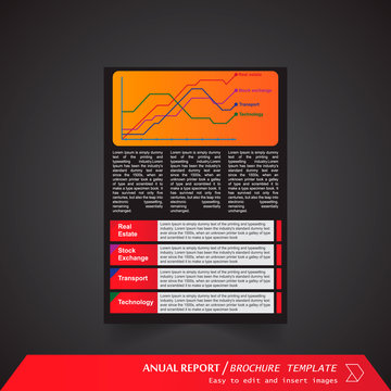 Anual Report , Brochure Template - page 11