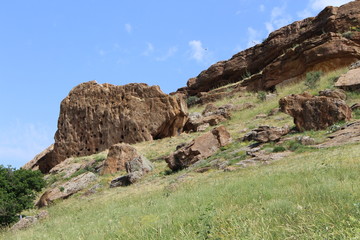 Felsen Adam und Eva in Kasachstan