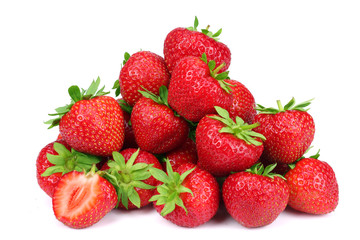 Strawberry isolated on white background. Clipping Path