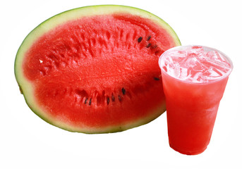 Watermelon juice in a cup