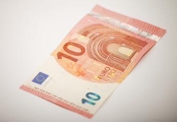 ten euro note isolated