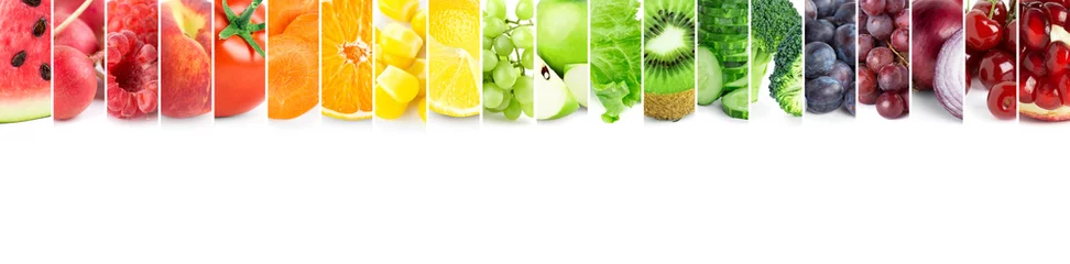 Poster Kleur groenten en fruit © seralex
