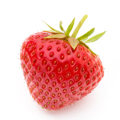 Strawberry isolated on white background. Fresh berry.
