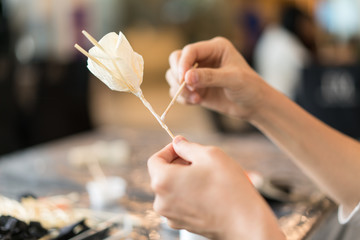 making artificial flower