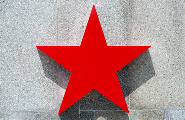Red five-pointed star