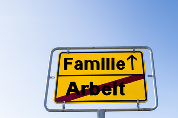 Familie statt Arbeit