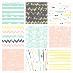 Hand drawn pattern collection