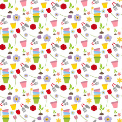 Flower garden pattern